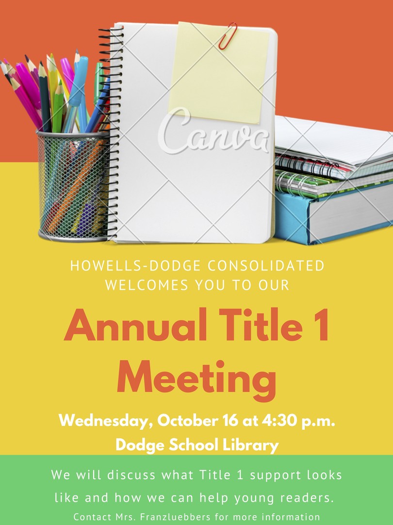 HowellsDodge Consolidated Annual Title 1 Meeting